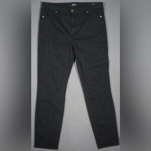 Buffalo David Bitton Hanna High Rise Soft Stretch Black Skinny Jeans Size 8